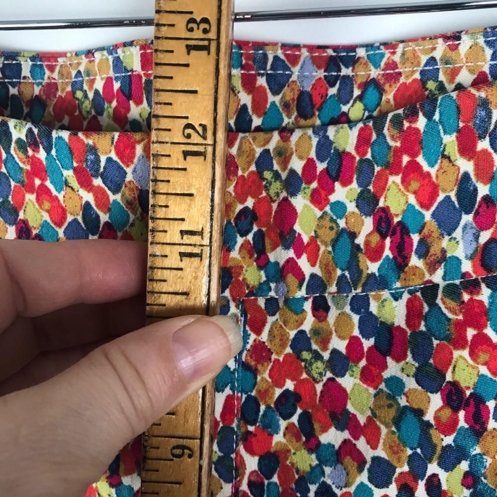 Soft Surroundings Multi Colored Stretch Crop Pants - image 8